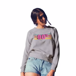 90er Cropped Frauen Sweatshirt