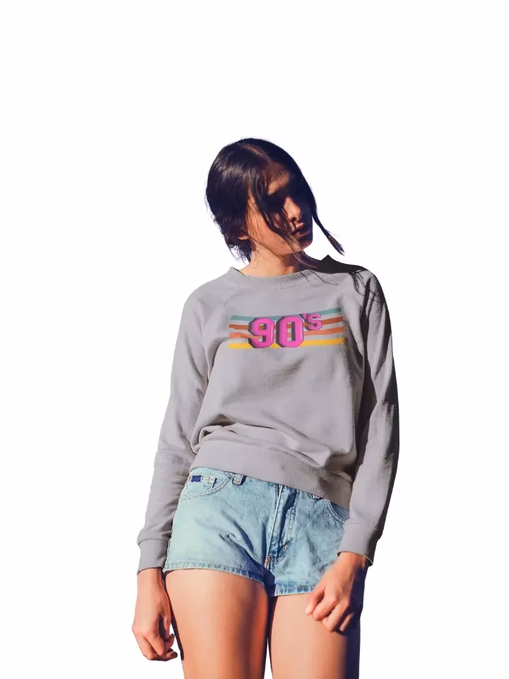 90er Cropped Frauen Sweatshirt