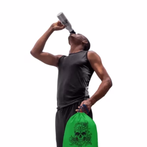 Blumen-Totenkopf Turnbeutel