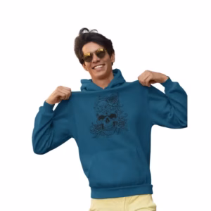 Blumen-Totenkopf Unisex Hoodie