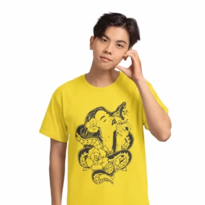 Frau mit Schlange Teenager Heavy Cotton T-Shirt