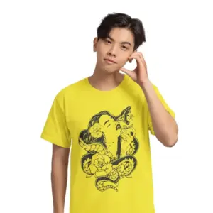 Frau mit Schlange Teenager Heavy Cotton T-Shirt