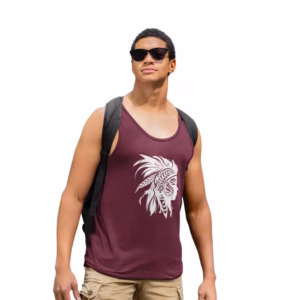 Indianer Tattoo Style Männer Premium Tank Top