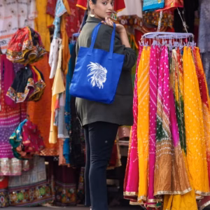 Indianer Tattoo Style Stoffbeutel