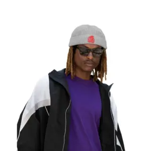 Roter Drache Jersey-Beanie