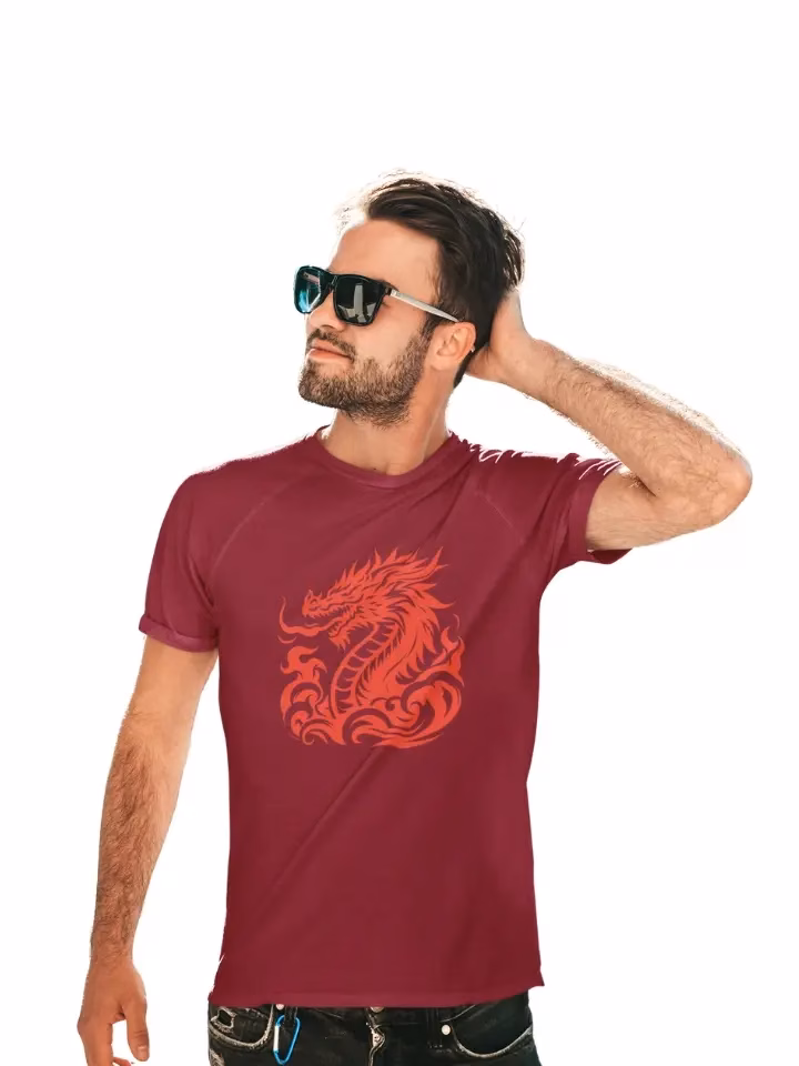Roter Drache Männer Premium T-Shirt