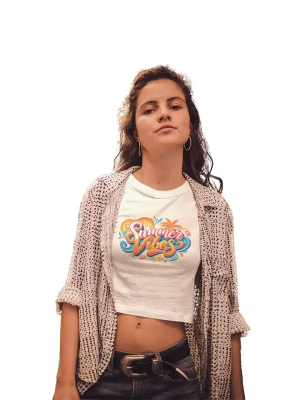 Summer Vibes Cropped T-Shirt