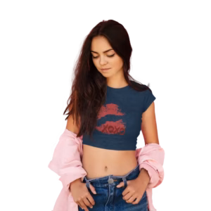 Kiss Cropped T-Shirt