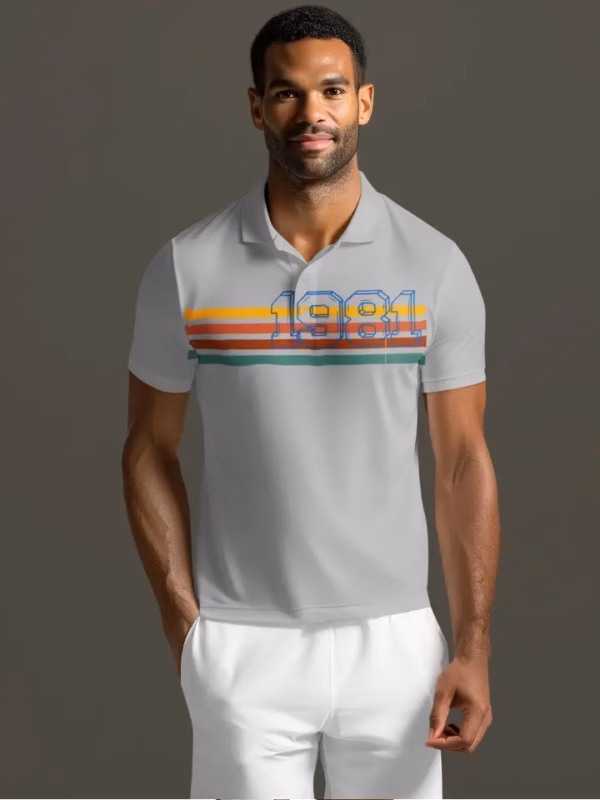 1981 Fashion Style Maenner Poloshirt