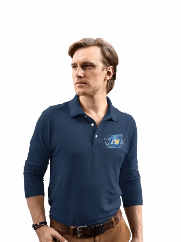 Argentinien StanleyStella Unisex Bio-Langarm-Poloshirt Prepster