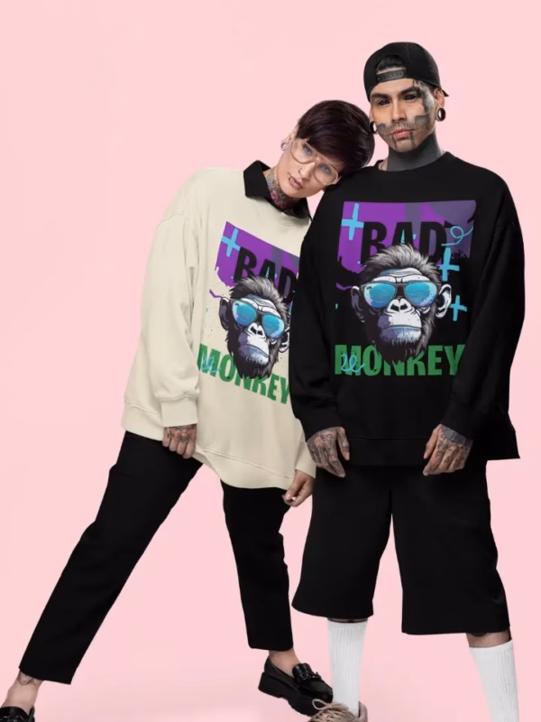 BAD Monkey StanleyStella Unisex Oversize Bio Pullover RADDER