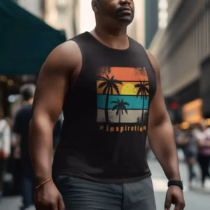 Beach Inspiration Maenner Bio Tank Top