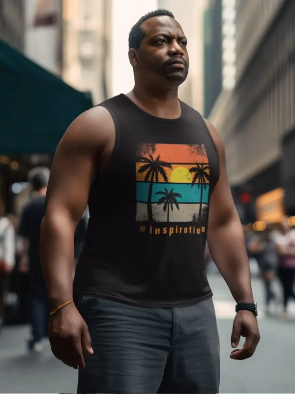 Beach Inspiration Maenner Bio Tank Top
