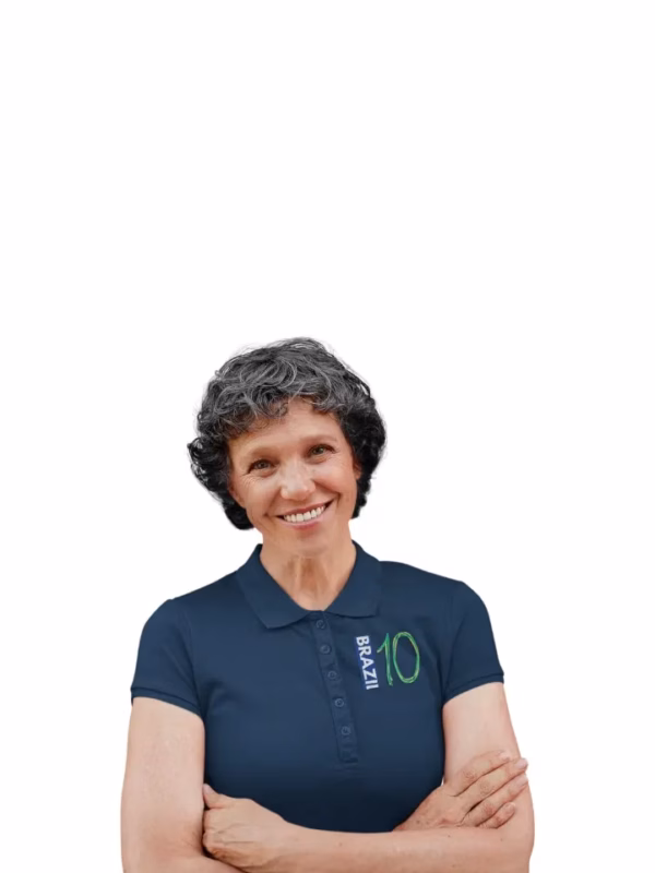 Brazil 10 Frauen Polo Shirt