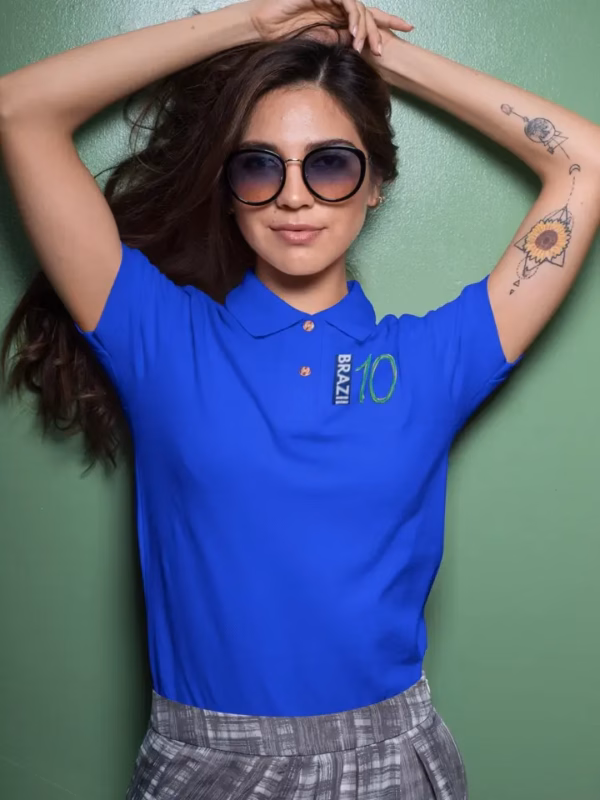 Brazil 10 Frauen Polo Shirt
