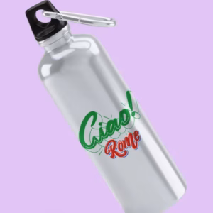 Ciao Rome Trinkflasche mit integriertem Trinkhalm