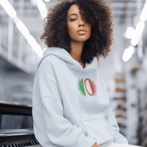 Italia 10 Organic Relaxed Hoodie Made in EU