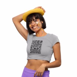 Keep Life Simple Cropped T-Shirt
