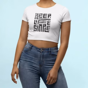 Keep Life Simple Cropped T-Shirt
