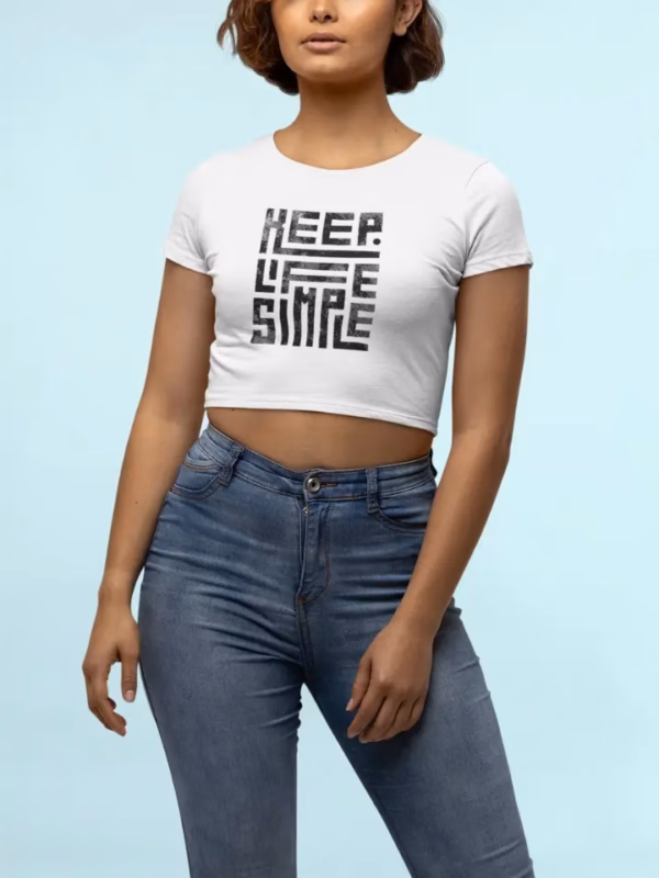 Keep Life Simple Cropped T-Shirt