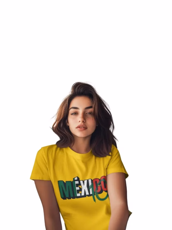 Mexico 10 Frauen T-Shirt mit gerollten Aermeln