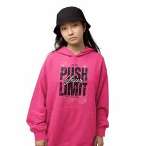 Push your Limit Teenager Kontrast-Hoodie