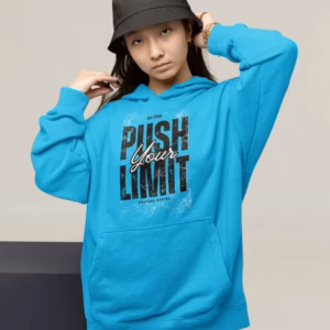 Push your Limit Teenager Kontrast-Hoodie