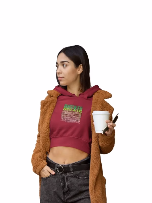 Rotate Cropped Frauen Hoodie