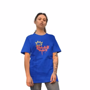 Smile Crown Heavyweight Oversized Organic T-Shirt Made in EU