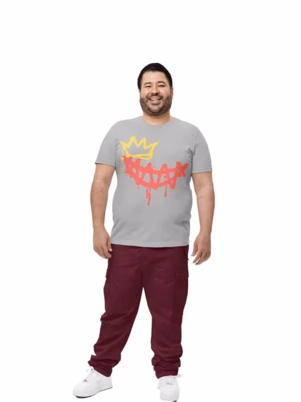 Smile Crown Maenner Vintage T-Shirt
