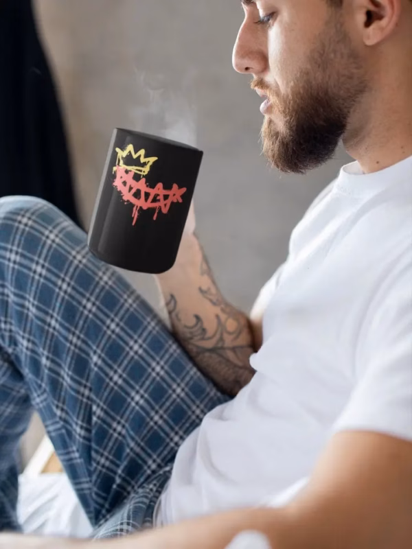 Smile Crown Tasse einfarbig