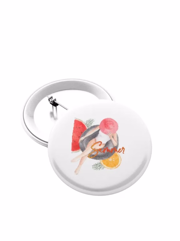 Summer Style Buttons groß 56 mm (5er Pack)