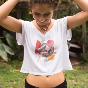 Summer Style Cropped Frauen Baby Tee