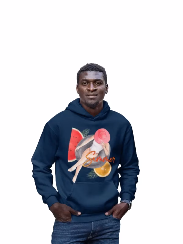 Summer Style Kontrast-Hoodie