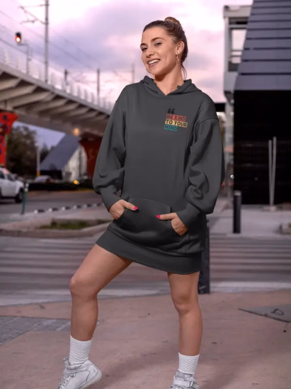 be kind to your mind Hoodie-Kleid