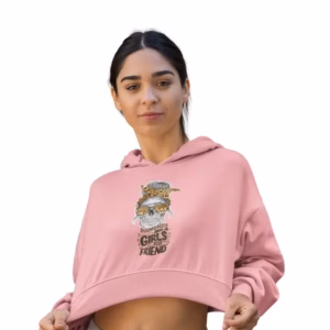 Diamonds are the girls best friends Cropped Frauen Hoodie
