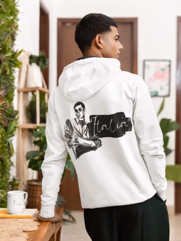 ITALIA Maenner Premium Bio Kapuzenjacke