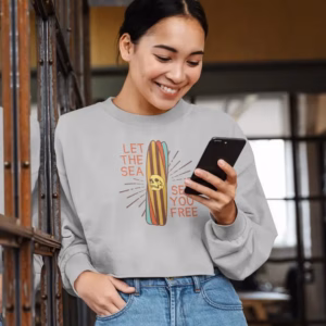 Let the Sea, set you free StanleyStella Cropped Frauen Bio-Sweatshirt CROPSTER
