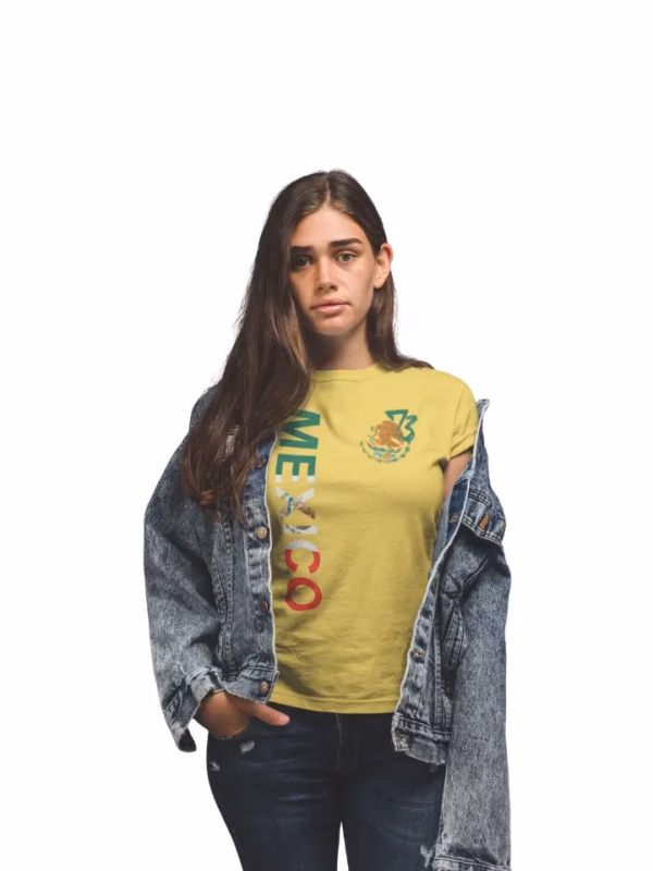 Mexico 73 Frauen T-Shirt mit gerollten Aermeln