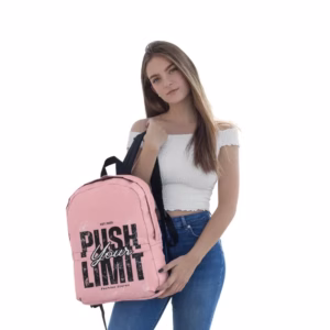 Push your Limit Rolltop Rucksack mit zwei Griffen