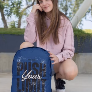 Push your Limit Rolltop Rucksack mit zwei Griffen