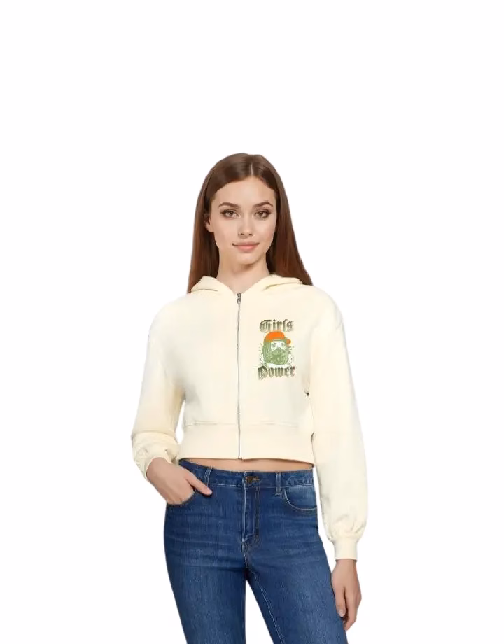 Girls Power Cropped Jacke