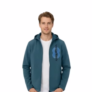 Argentinien Blau Kunstflagge Recycled Softshell Jacke