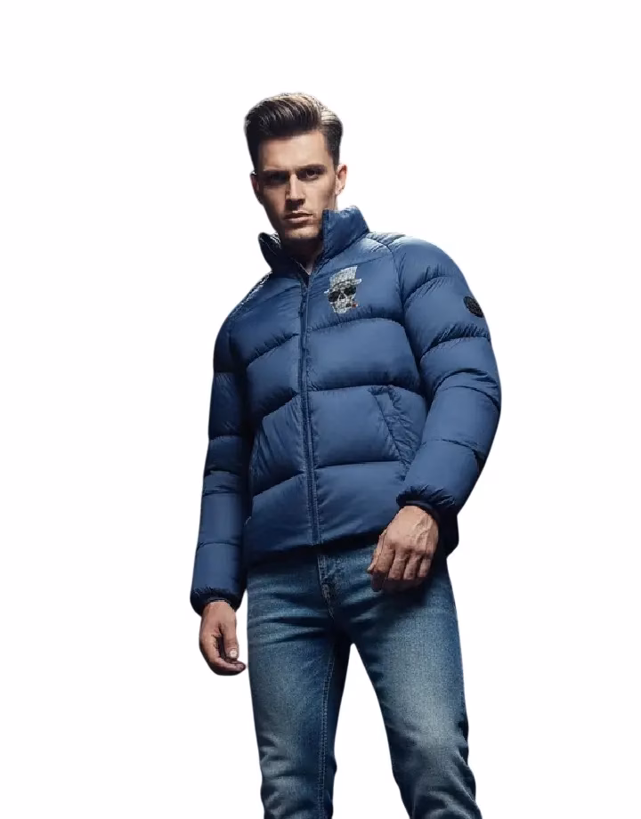 Fashin Stores Skull Zigarre Jako Jacke Puffy