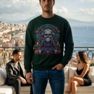 dj dia de los muertos Oversized Langarmshirt