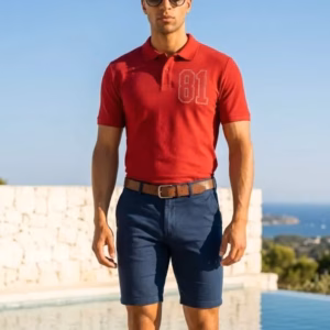 number 81 poloschirt maenner