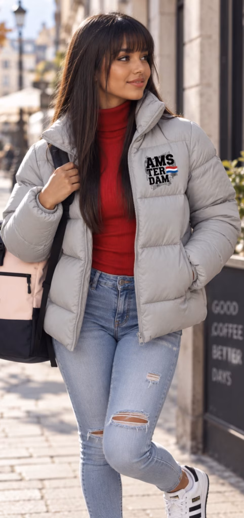 Daunenjacke mit Amsterdam Design